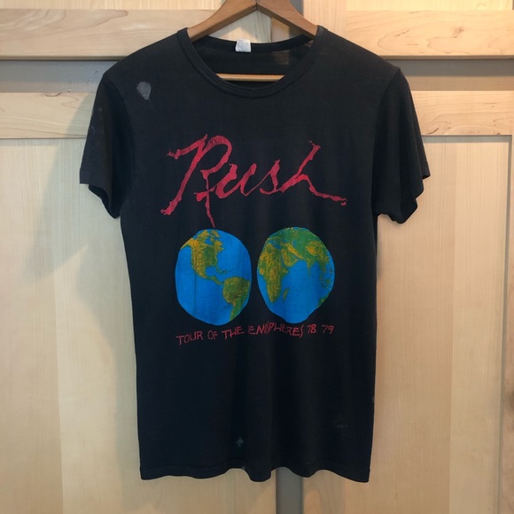 Vintage 70s Rush Band Tour Shirt - Picture 4 of 8